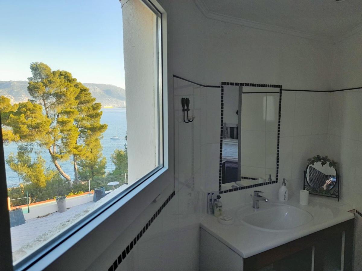Villa-Chateau Les Terrasses - Tamaris, Plage Des Sablettes, Mer Au Bas De La Propriete La Seyne-sur-Mer Bagian luar foto